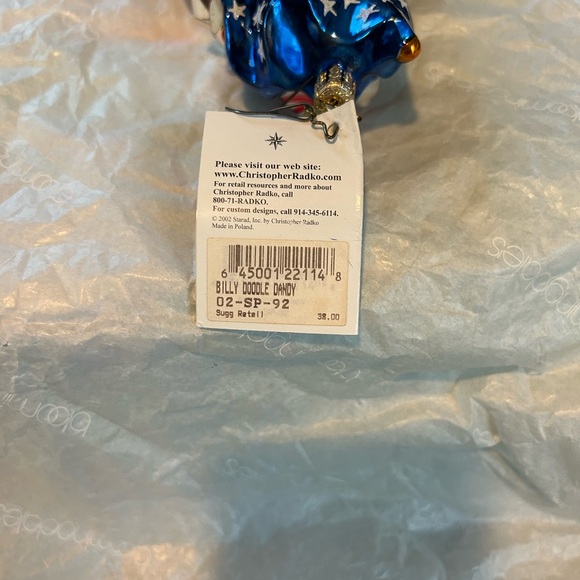 Christopher Ratko, Billy doodle, dandy, signed ornament. - Picture 4 of 4